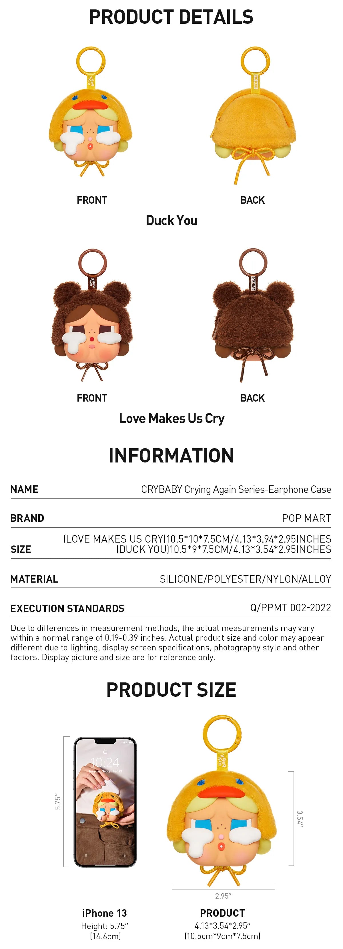 CRYBABY Crying Again Series - Earphone Case