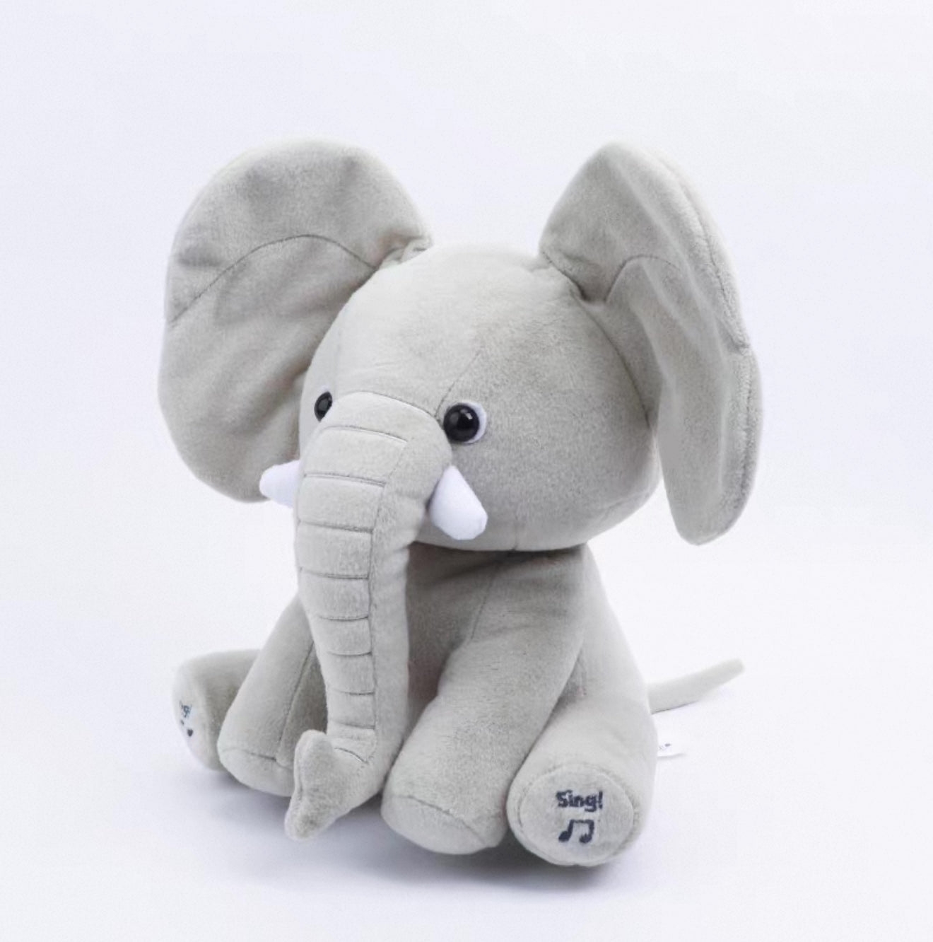Peek a Boo Elephant Toy - Interactive Singing Elephant Teddy With Flapping Ears