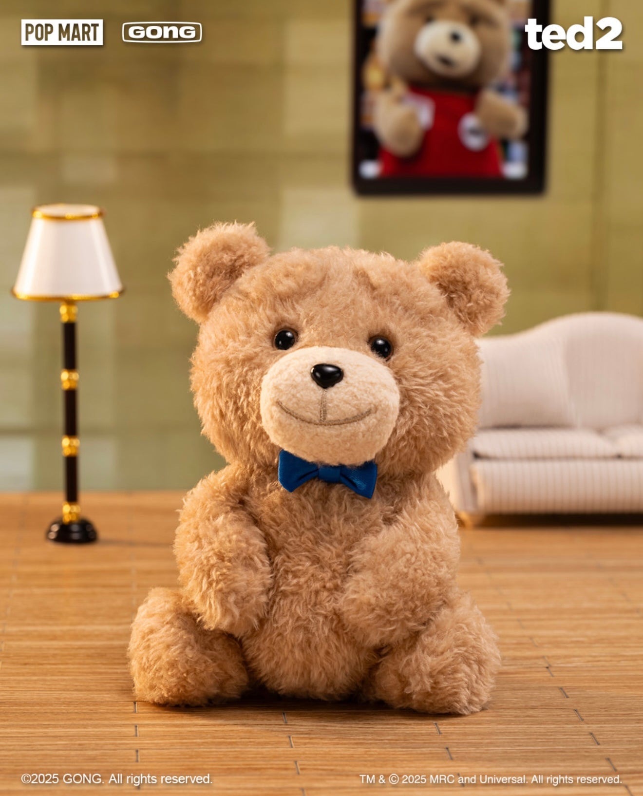 Pop Mart Blind Box - Ted2 Teddy Bear Action Plush Pendant