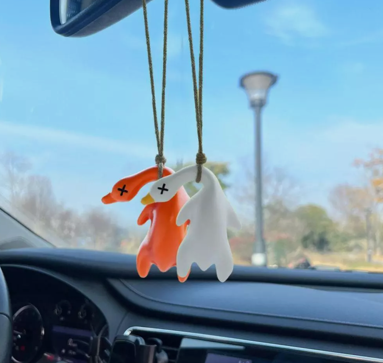 Cute 3D Roast duck Keychain