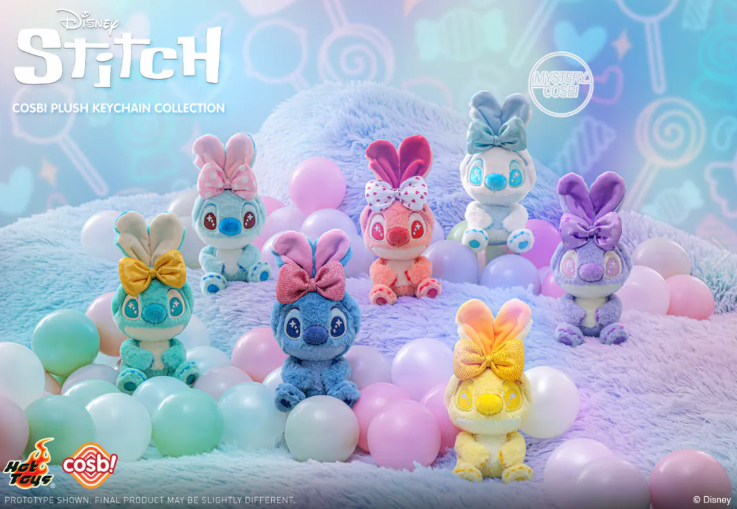 Disney Stitch Cosbi Plush Keychain Collection
