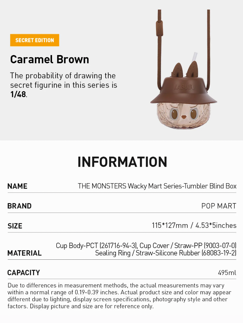 THE MONSTERS Wacky Mart Series-Tumbler Blind Box