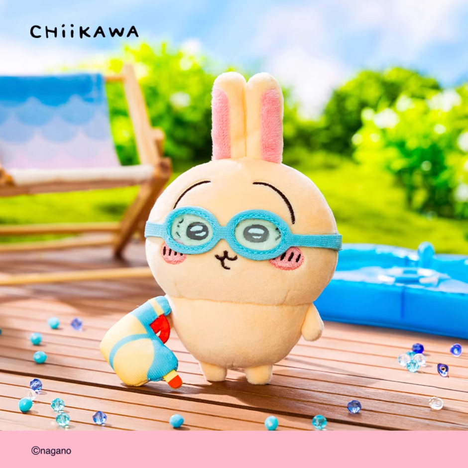 NEW! Chiikawa Miniso Swimming Goggles Plush Doll