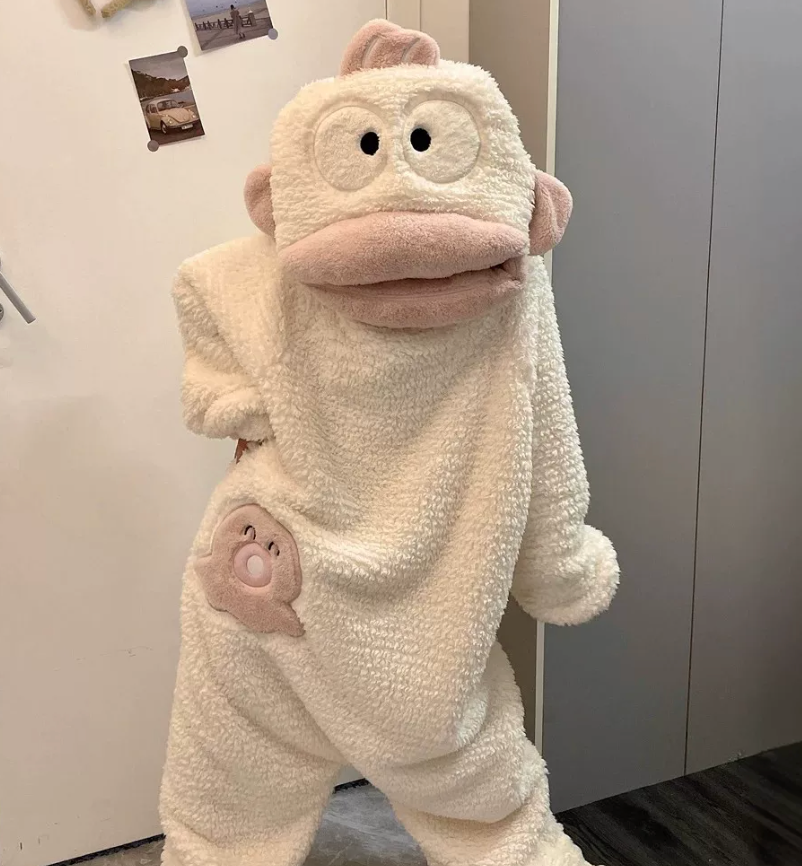 Ugly Fish Hangyodon Character Plush Onesie Pajama