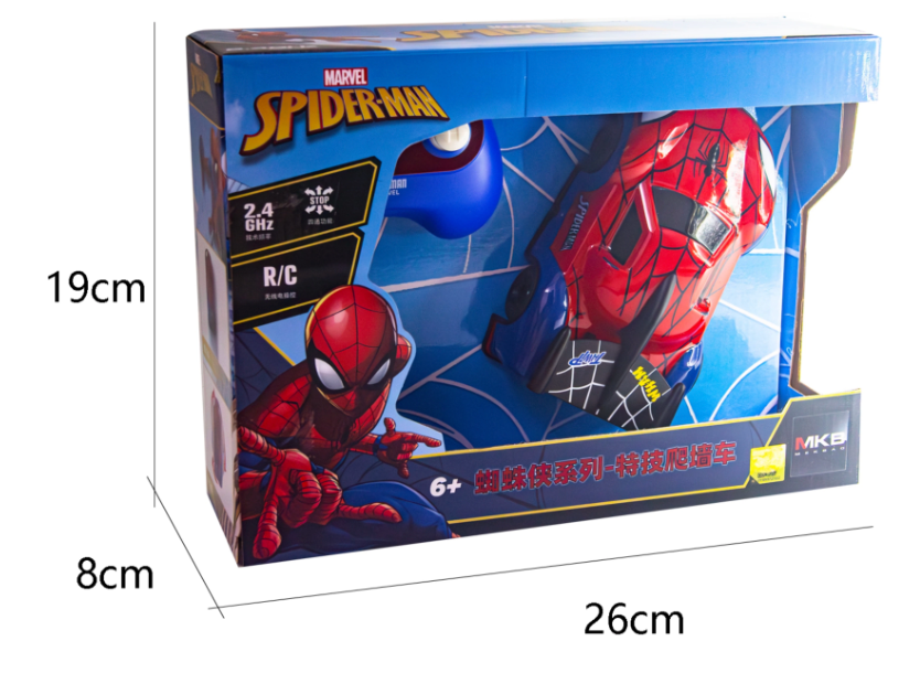 Spider-Man Remote Control Wall Climber Car