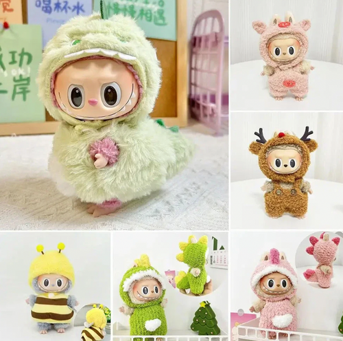 Labubu Clothes Set Outfit - Animals (No Dolls)