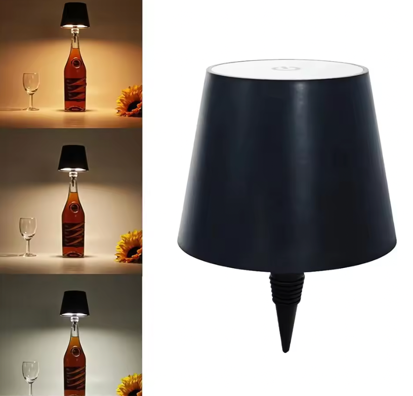 Wireless Bottle Lamp 3-Color Touch Control