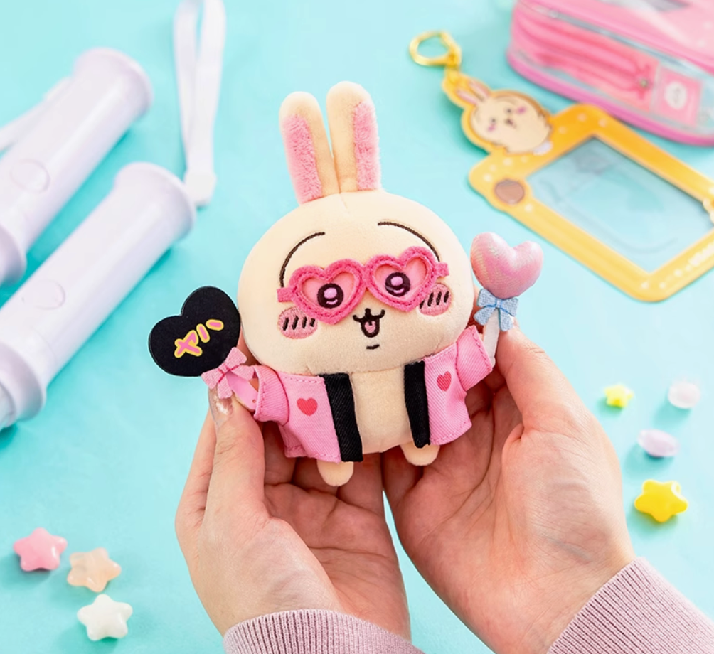 Chiikawa Usagi Plush Doll with Fan / light stick