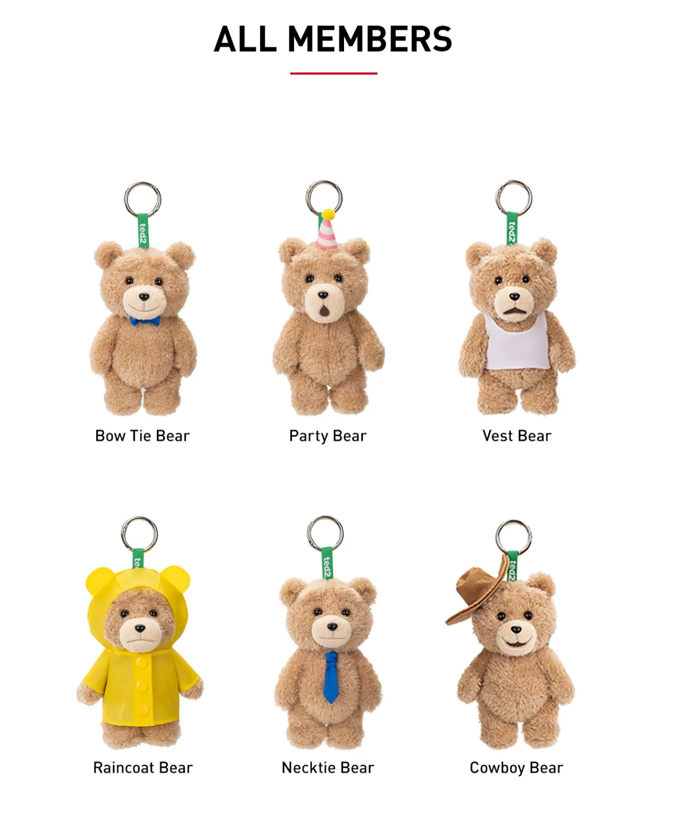 Pop Mart Blind Box - Ted2 Teddy Bear Action Plush Pendant