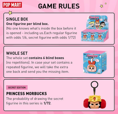 CRYBABY × Powerpuff Girls Series-Vinyl Face Plush Blind Box