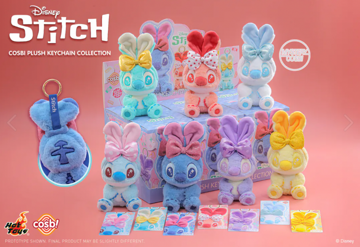 Disney Stitch Cosbi Plush Keychain Collection