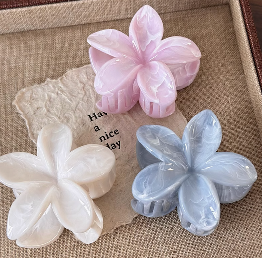 Summer Flower Hair Claw Clips