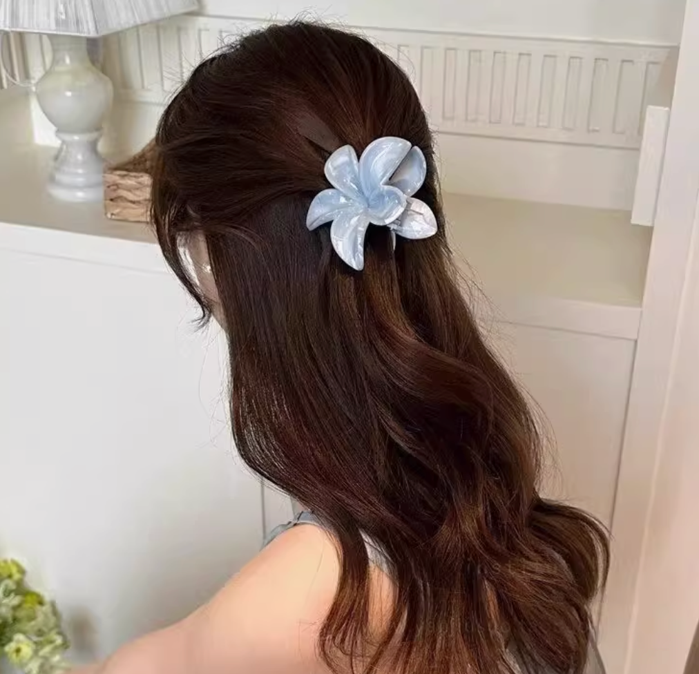 Summer Flower Hair Claw Clips
