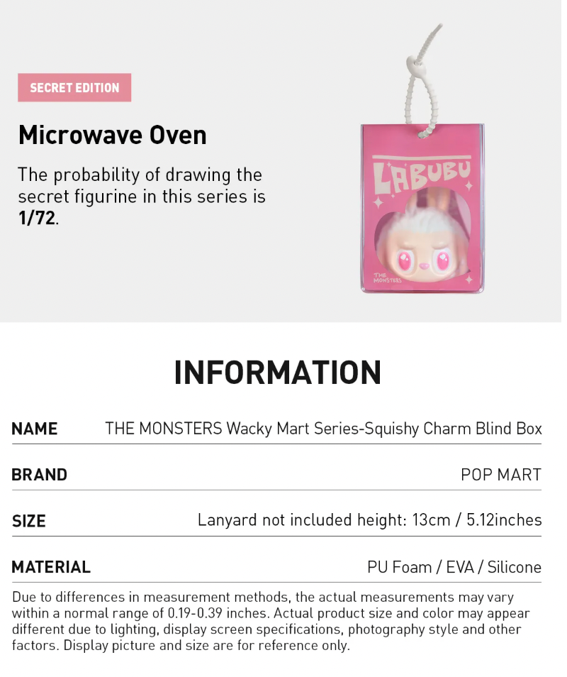 THE MONSTERS Wacky Mart Series-Pinch Pendant Blind Box