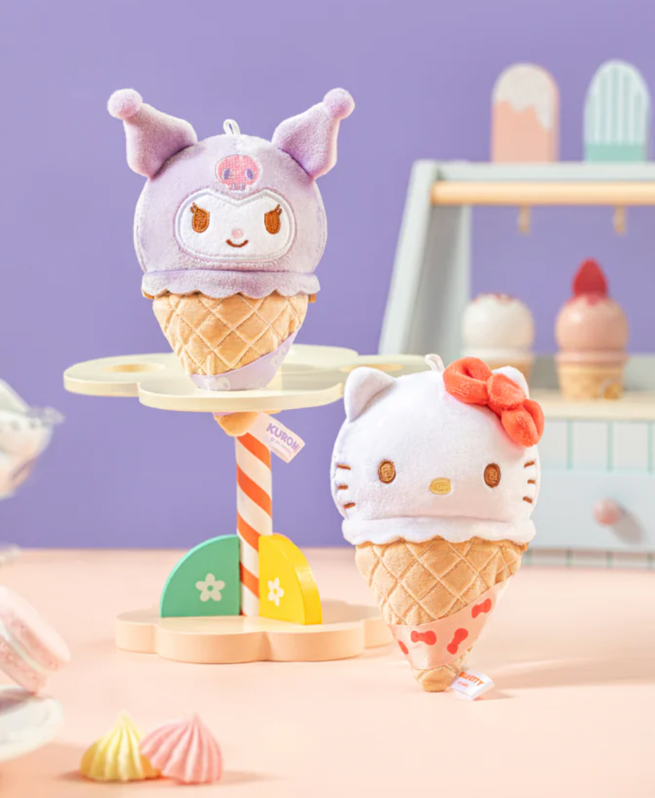 Sanrio characters Ice Cream Cone Series Plush Relaxing Toy