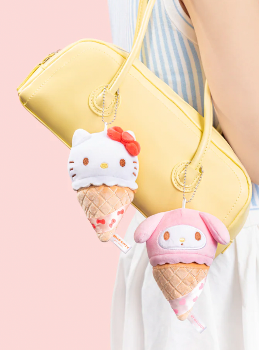 Sanrio characters Ice Cream Cone Series Plush Relaxing Toy