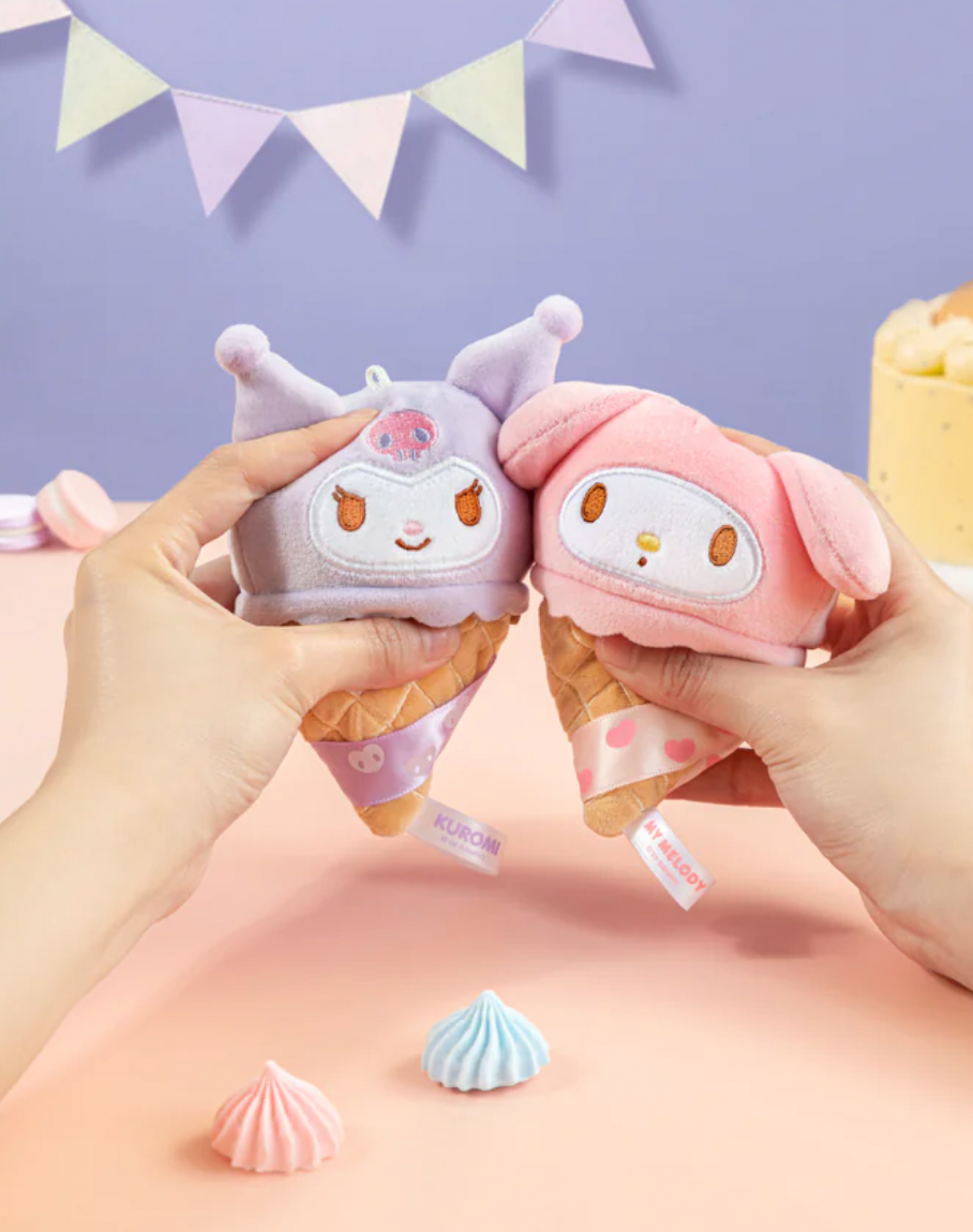 Sanrio characters Ice Cream Cone Series Plush Relaxing Toy