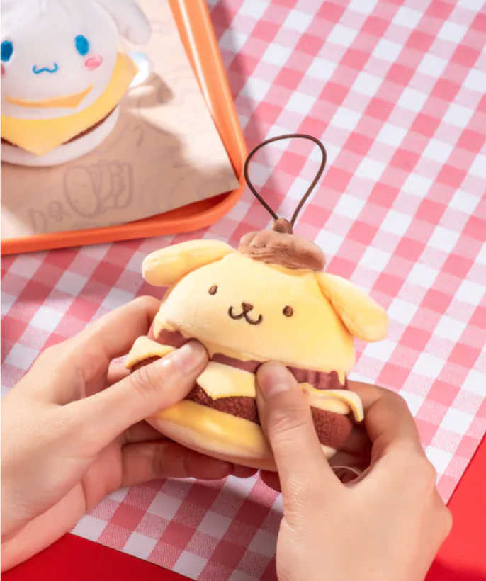 Sanrio characters Burger Series Plush Relaxing Toy