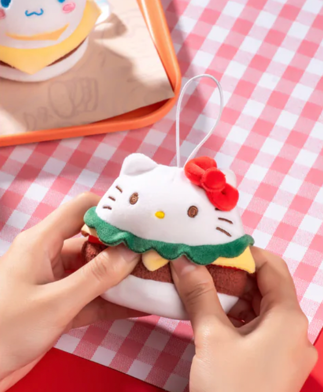 Sanrio characters Burger Series Plush Relaxing Toy