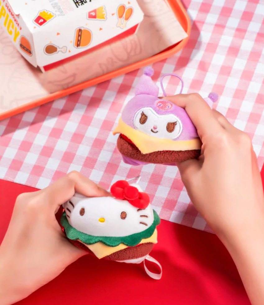 Sanrio characters Burger Series Plush Relaxing Toy
