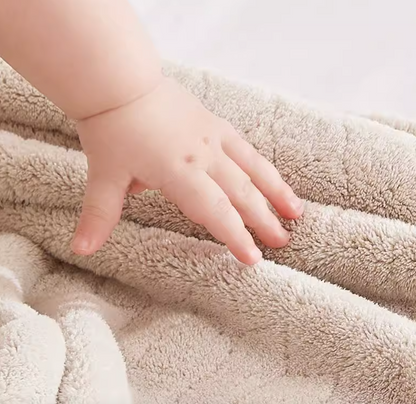 Babygreat Bath Towel with Cute Elephant Design - Super Absorbent Baby Towel with Hood for Girls, Boys