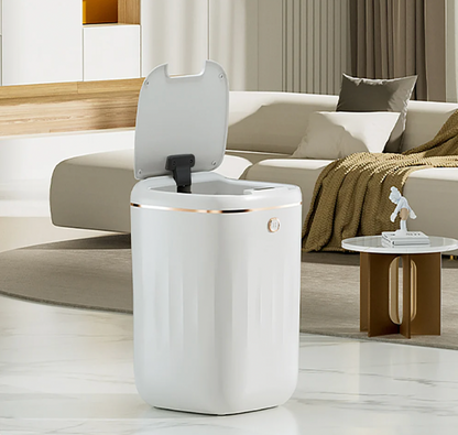 Sensor Automatic Touchless Motion White Smart Rubbish Bin for Bathroom Kitchen