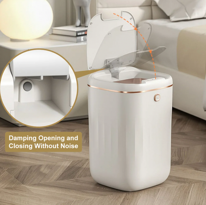 Sensor Automatic Touchless Motion White Smart Rubbish Bin for Bathroom Kitchen