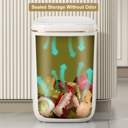 Sensor Automatic Touchless Motion White Smart Rubbish Bin for Bathroom Kitchen