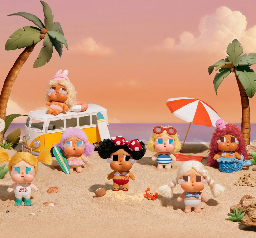 CRYBABY Vacation Mode On Series-Vinyl Plush Pendant Blind Box