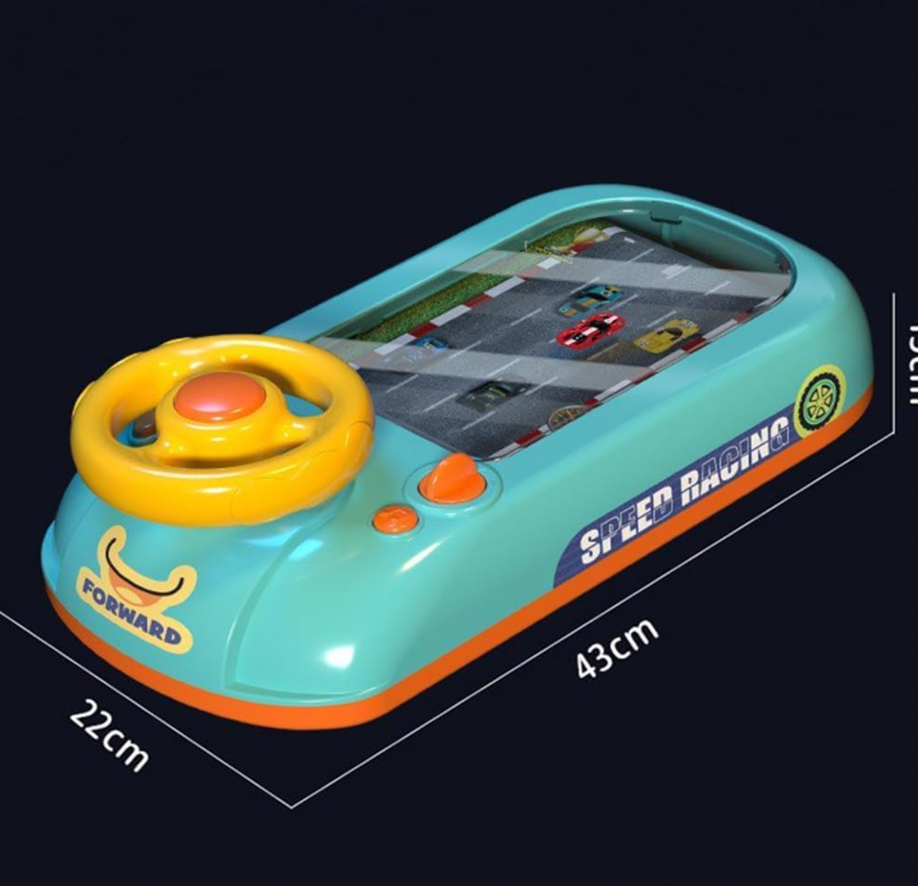 Car Racing Adventure Toy - Toddler Simulated Driving Racing Car Game