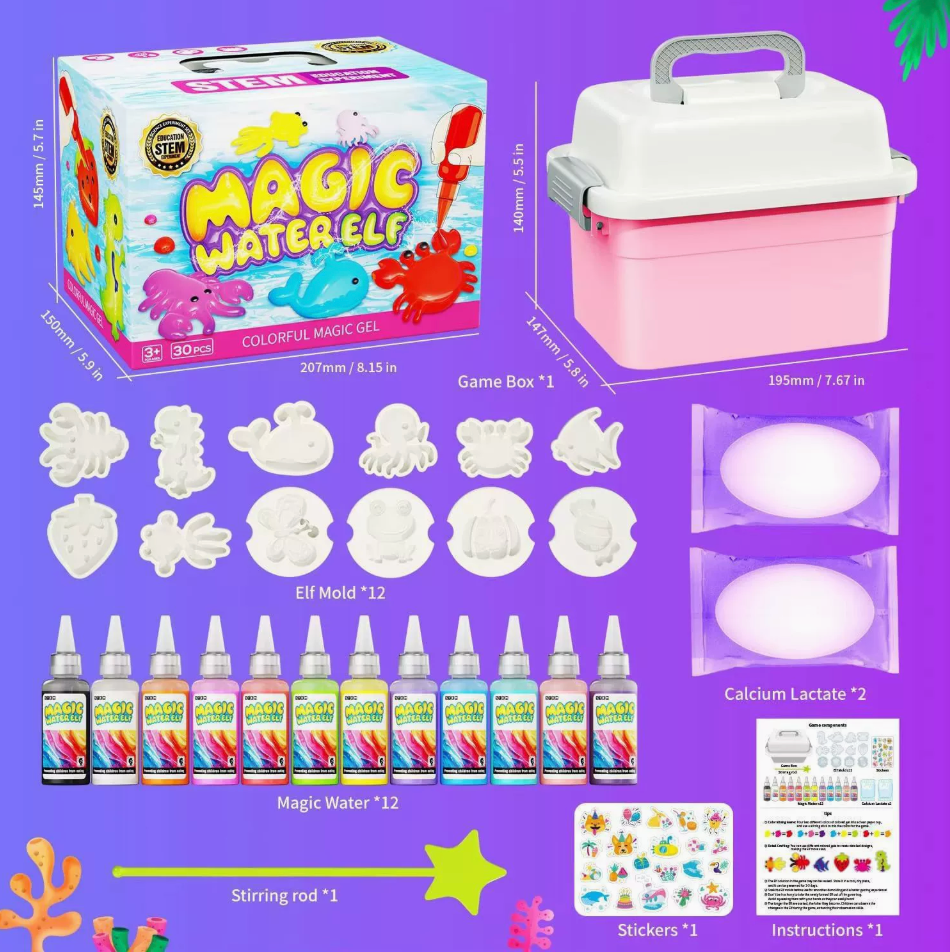 Magic Water - Aqua Fairy Water Gel Kit for Kids - Crate Your Own Magic