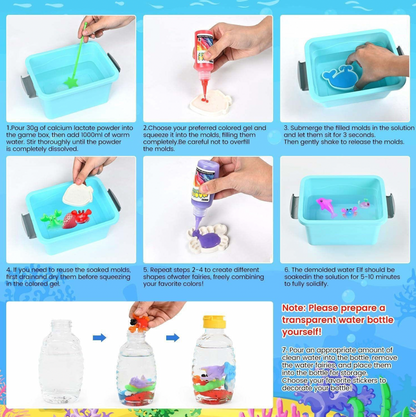 Magic Water - Aqua Fairy Water Gel Kit for Kids - Crate Your Own Magic