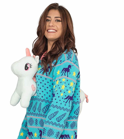 Ugly Christmas Sweater - 3D Unicorn (Unisex)