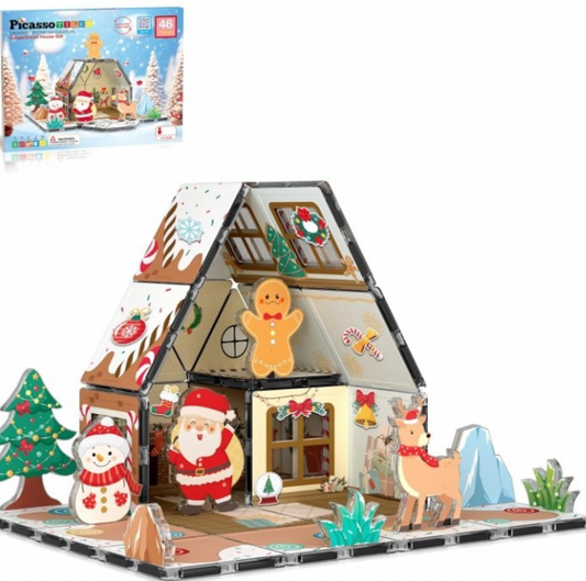 Magnetic Gingerbread House Building Set