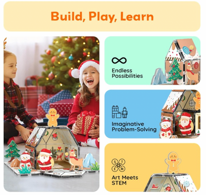 Magnetic Gingerbread House Building Set