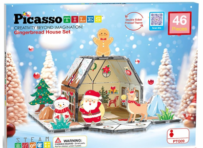 Magnetic Gingerbread House Building Set