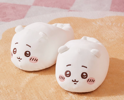 ChiiKawa X Miniso | ChiiKawa Hachiware Usagi Plush Slippers - Kawaii items Cute Shoes