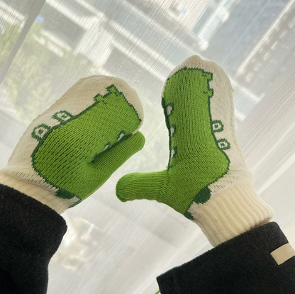 Warm gloves - Duck / Crocodile