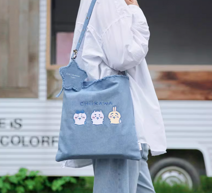 Chiikawa Demin Tote Bag