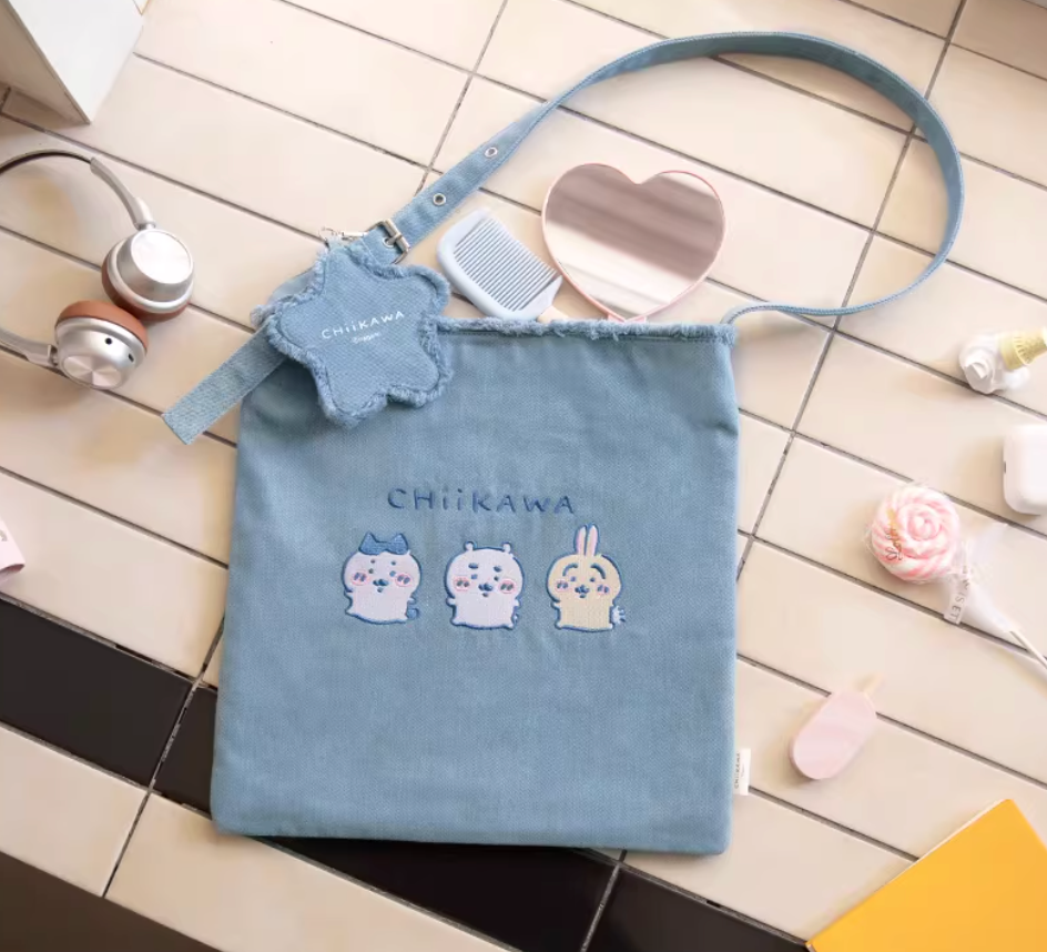 Chiikawa Demin Tote Bag