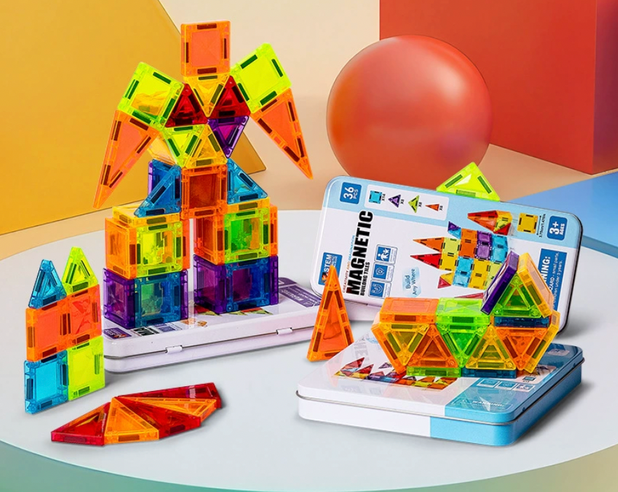 Magnetic Building Tiles - Travel Size