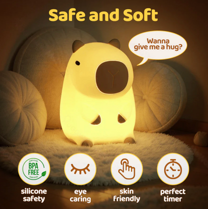 Capybara Squishy Night Light - Perfect Gift 🎁