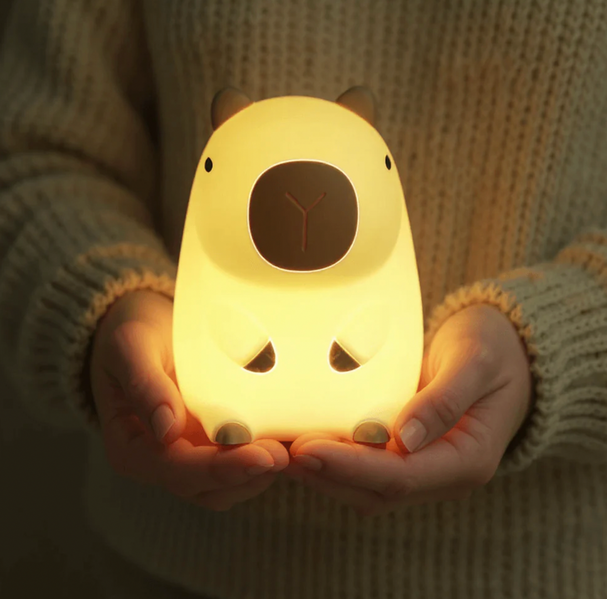 Capybara Squishy Night Light - Perfect Gift 🎁