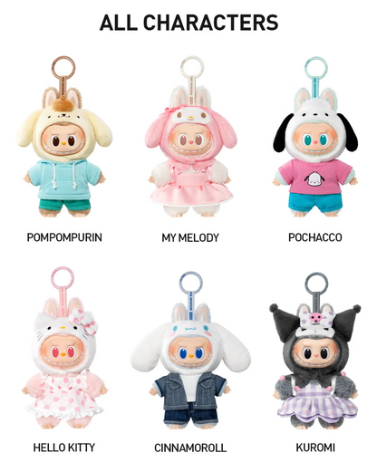 THE MONSTERS × Hello Kitty and Friends Series-Vinyl Plush Pendant Blind Box