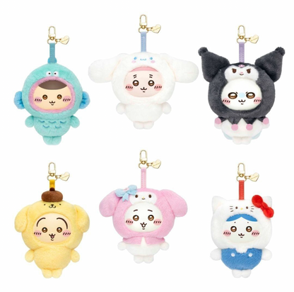 SANRI0 Characters × Chiikawa Plush Keychain