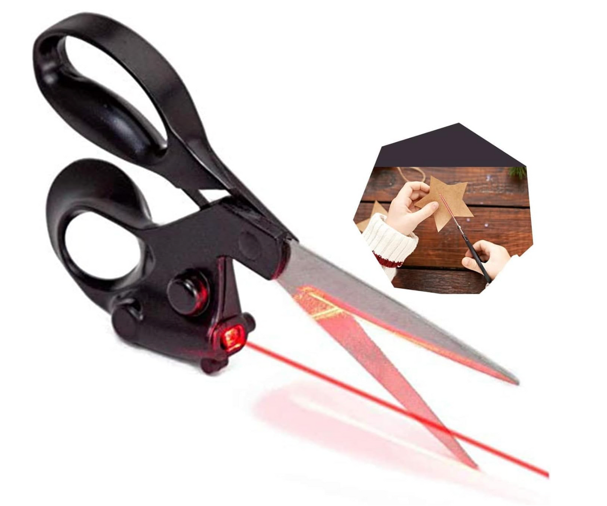 Laser-Guided Fabric Craft Scissors
