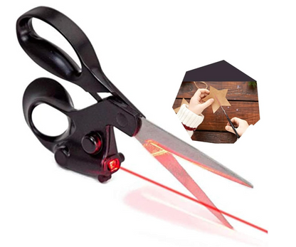 Laser-Guided Fabric Craft Scissors