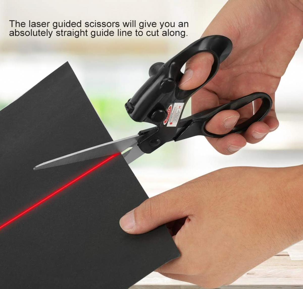 Laser-Guided Fabric Craft Scissors