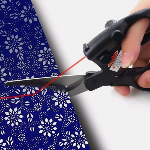 Laser-Guided Fabric Craft Scissors