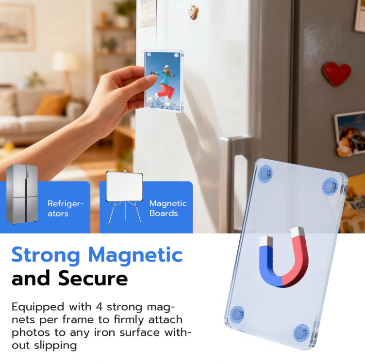 Magnet Photo Display Picture Frames (3 pack)